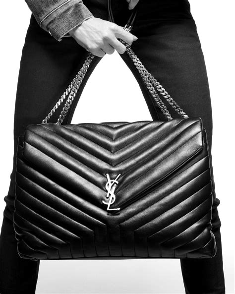 Saint Laurent Loulou Large YSL Shoulder Bag in .